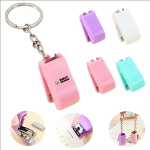 Mini Stapler for Office School with Keychain